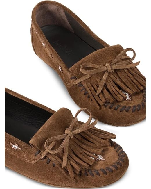 Ba&sh Brown Corto Loafer
