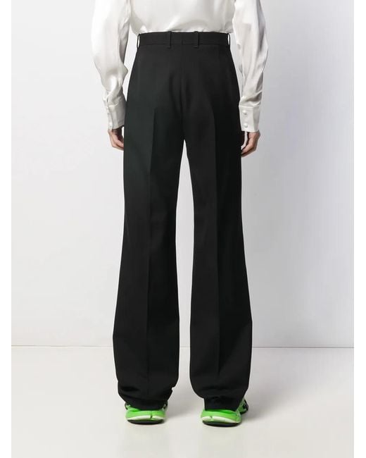 Balenciaga Black Flared Tailored Trousers