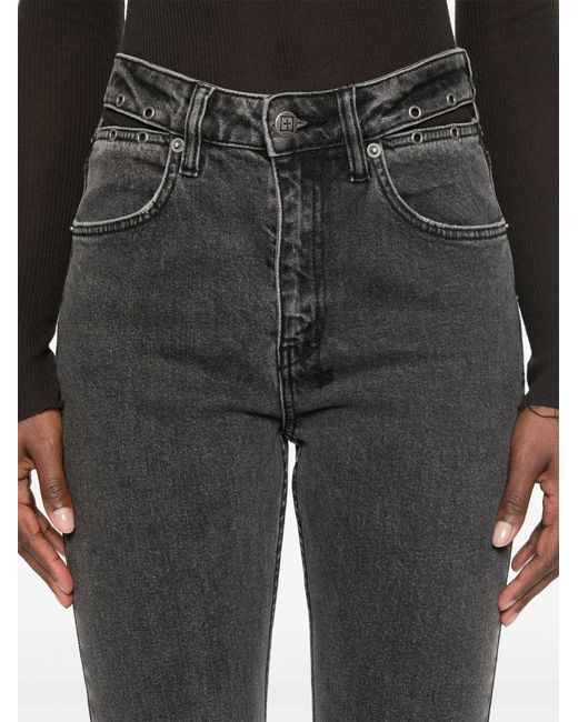 Ksubi Gray Soho Pierced Shadow Jeans