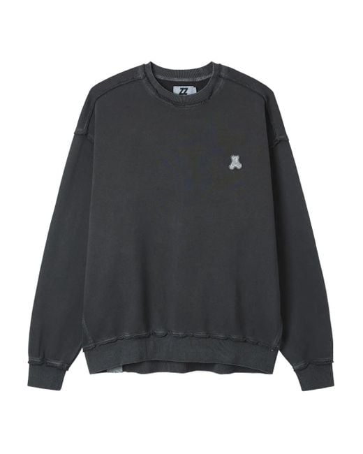 Izzue Black Crew-Neck Sweatshirt for men