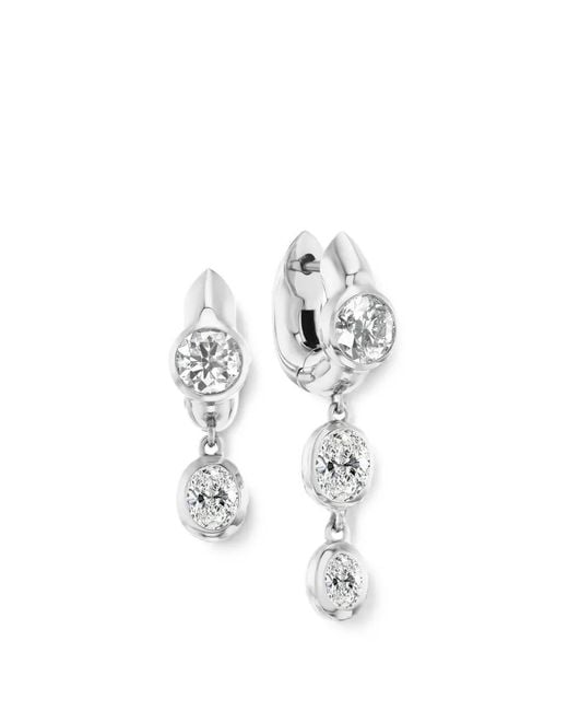 UNIFORM OBJECT White Ohrringe Mit Diamanten