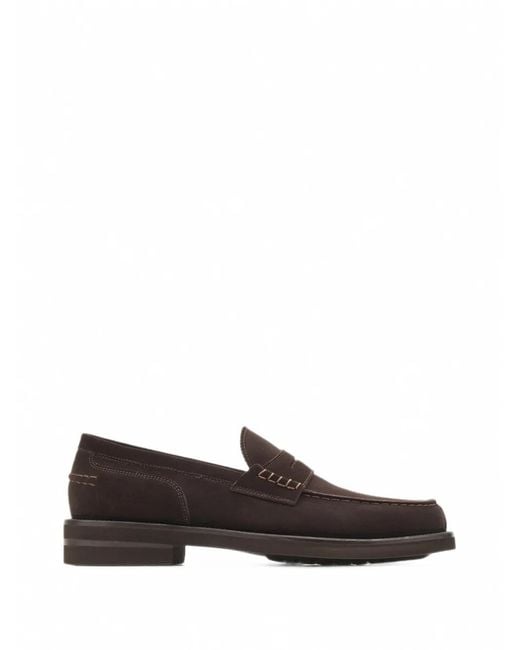 Lottusse White Daytona Suede Loafers for men