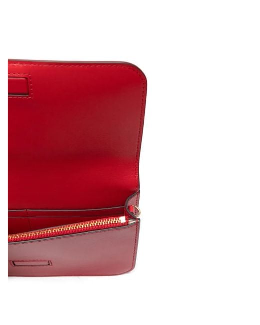 Ralph Lauren レザー ショルダーバッグ Red