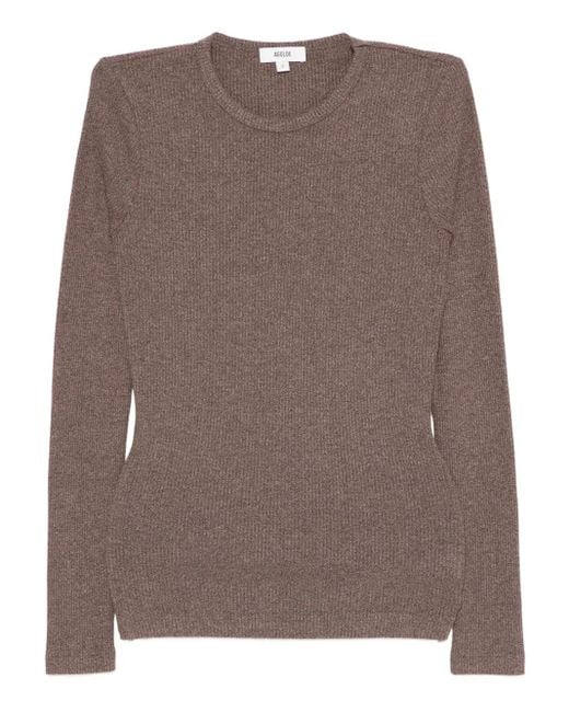 Agolde Brown Delphi T-Shirt