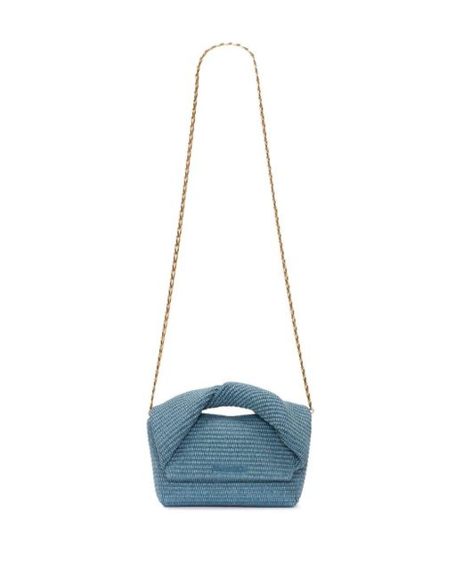 J.W. Anderson Blue Medium Twister Raffia Top-handle Bag