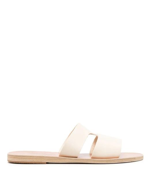 Ancient Greek Sandals Natural Apteros Leather Sandals