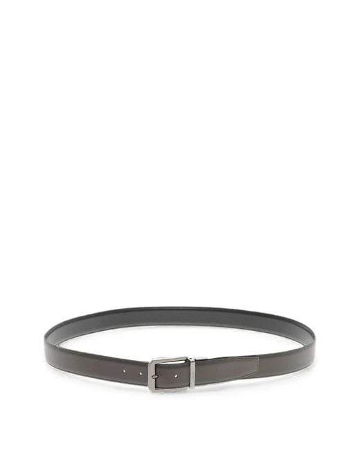 Zegna White Metal-Buckle Belt for men