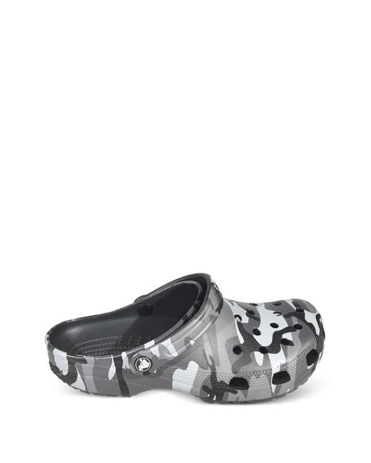 CROCSTM White Mules À Imprimé Camouflage