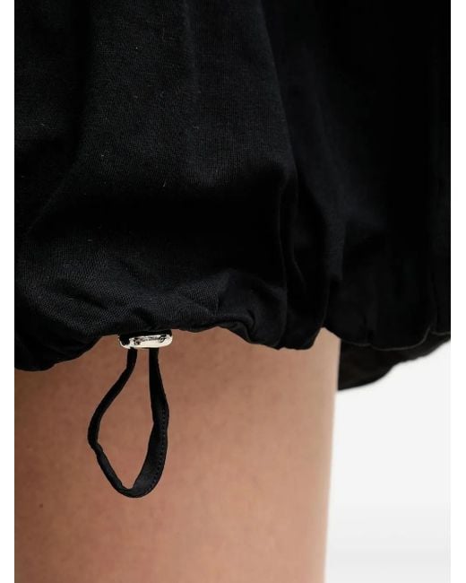Liviana Conti Black Kate Gathered Mini Dress