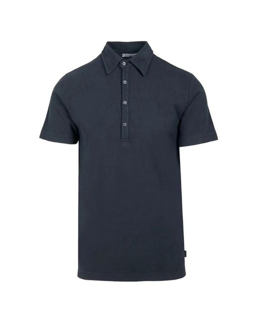 Crossley Blue Short-Sleeve Polo T-Shirt for men