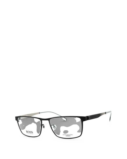 Boss Black Rectangle-Frame Glasses for men