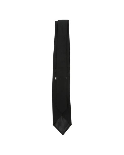 Lardini Black Pointed-Tip Tie for men