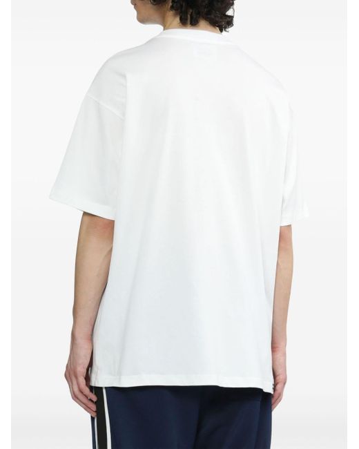 Chocoolate White Logo-print Cotton T-shirt for men