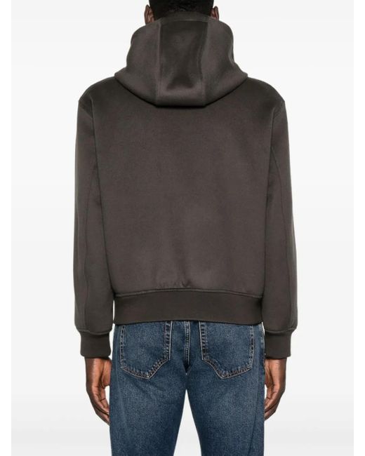 Emporio Armani Gray Hooded Jacket for men