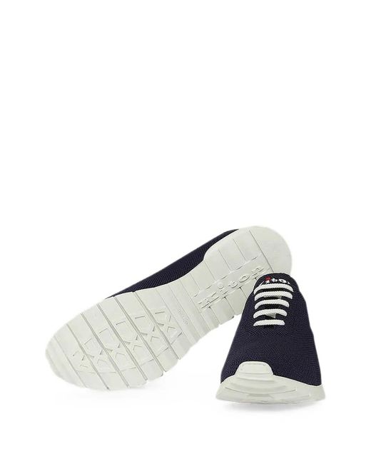 Kiton Blue Front-Lace Sneakers