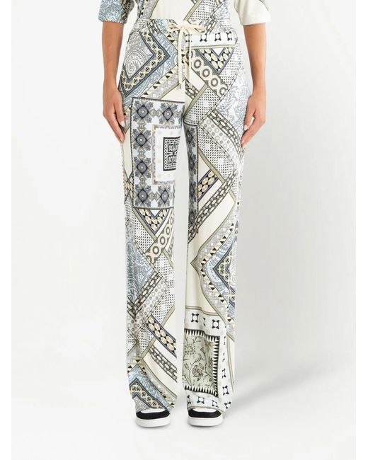 Etro White Patchwork Track Pants