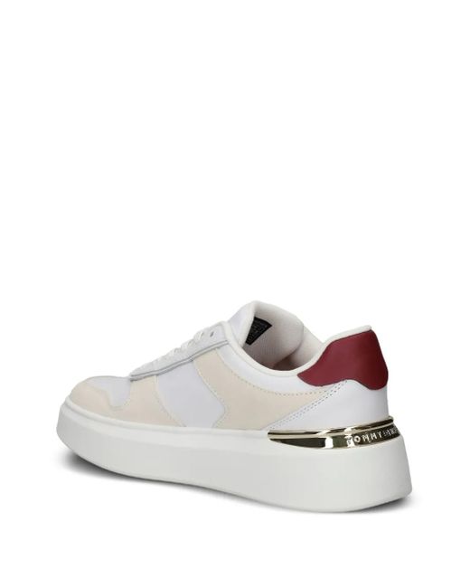 Tommy Hilfiger White Sneakers Mit Plateau