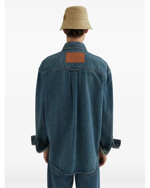 Jil Sander Denim Overhemd in het Blue voor heren