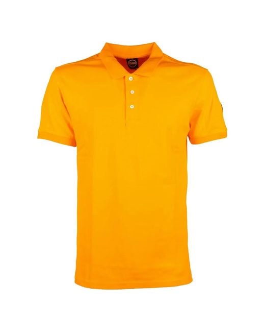 Colmar Yellow Logo-Patch Polo Shirt for men
