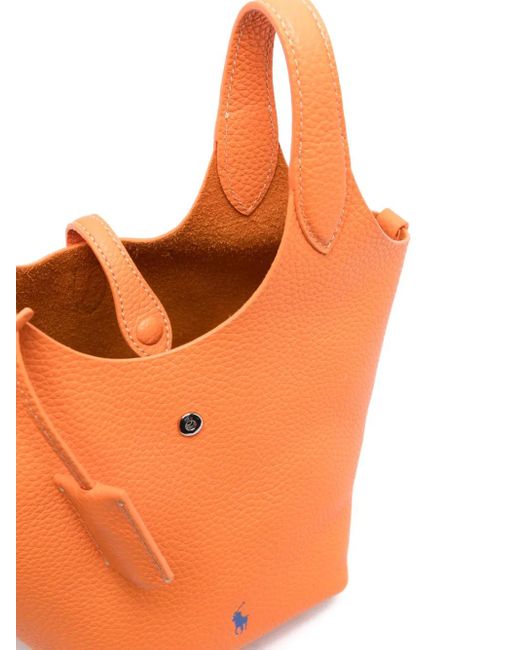 Polo Ralph Lauren Orange Small Polo Play Tote Bag