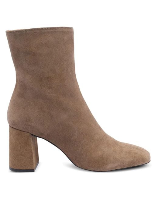 Angel Alarcon Brown 75Mm Suede Block-Heel Boots