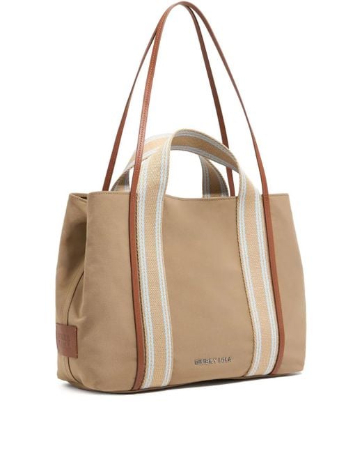 Bolso shopper Chihuahua grande Bimba Y Lola de color Natural