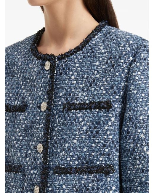 B+ AB Tweed Jack in het Blue
