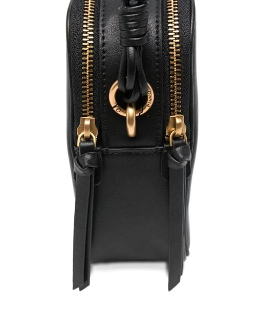 Pinko Black Tote Bag aus Leder