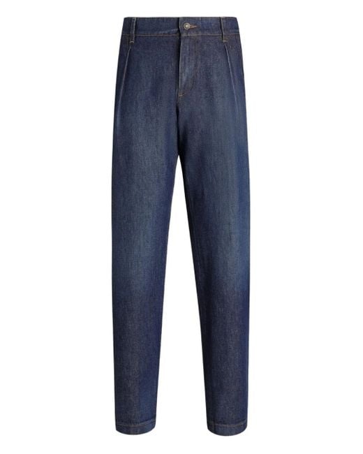 メンズ Dolce & Gabbana プリーツ ジーンズ Blue