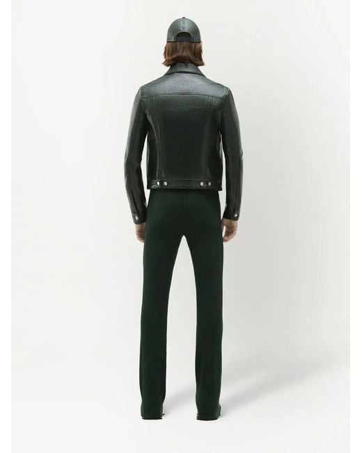 Courreges Green V Trucker Vinyl Jacket for men