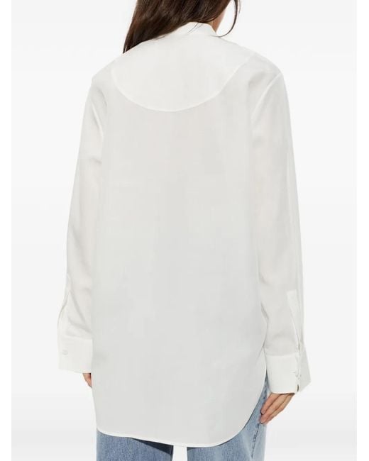 Rohe White Loose-Fit Bib-Front Shirt