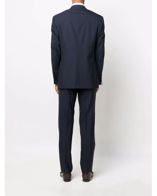Canali Blue Two Piece Single Breasted Suit for men