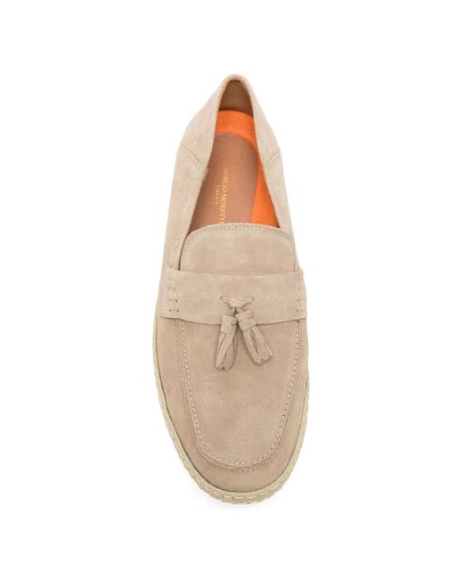 SERGIO MORETTI FIRENZE Natural Tassel-Detail Braided-Trim Espadrilles for men