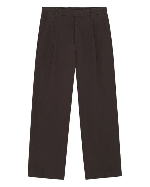 NN07 Gray Pleated Trousers for men