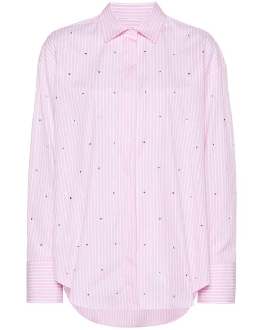 Chemise à strass MSGM en coloris Pink