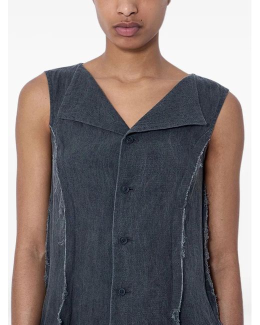 Limi Feu Blue Robe Boutonnée À Design Sans Manches