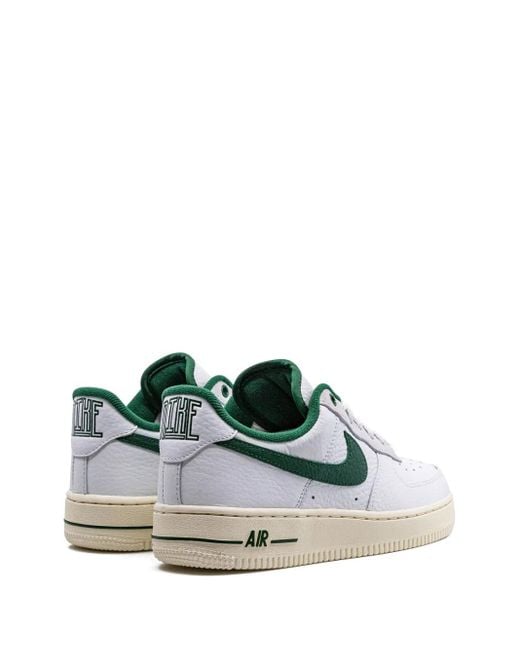 Nike White Air Force 1 Logo-embellished Leather Low-top Trainers