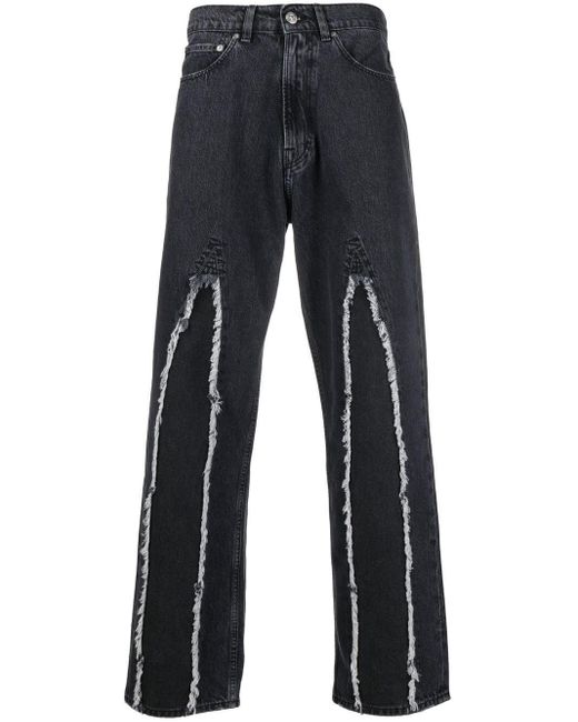 Our Legacy Frayed-edge Straight-leg Jeans in Blue for Men | Lyst UK