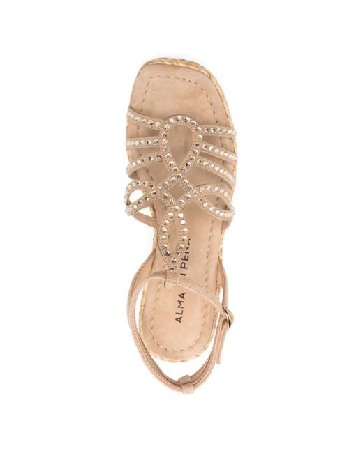 Alma En Pena. Natural Embellished Espadrilles