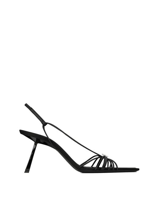 Saint Laurent White Jerry Sandals