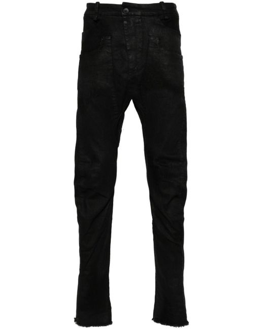 Masnada Klassische Slim-Fit-Jeans in Black für Herren