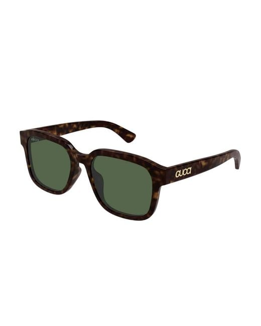 Gucci Green Square-Frame Sunglasses for men