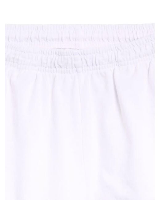 Sporty & Rich White Elasticated-Waistband Shorts