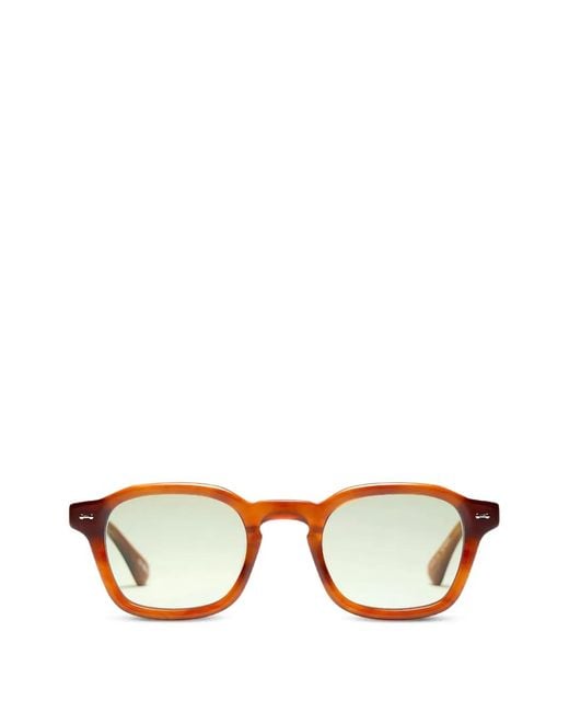 PETER AND MAY Brown Hero Geometric-Frame Sunglasses