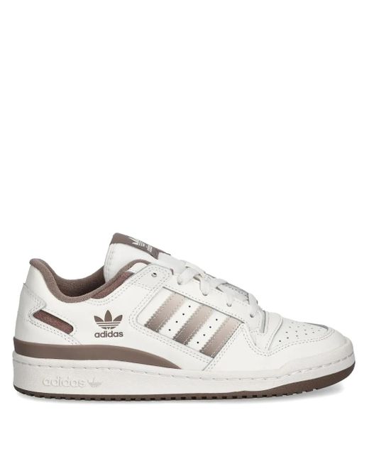 Adidas White Forum Low Cl Sneakers