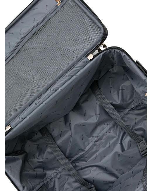 Guess Black Petit Sac De Voyage Nadira À Design Matelassé