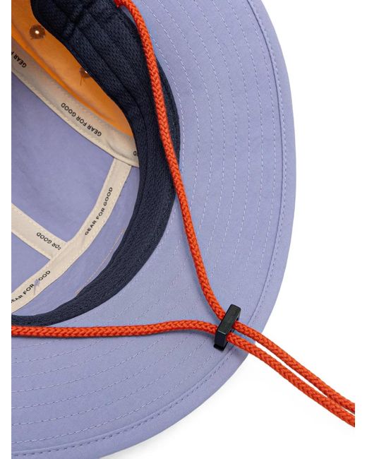 COTOPAXI Blue Logo-Patch Panelled Bucket Hat