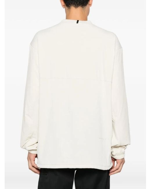 Oakley White Logo-Embroidered Sweatshirt for men