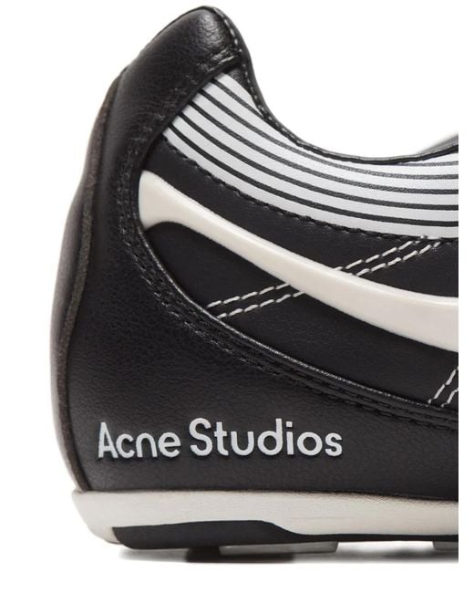 Acne Black Leather Sneakers