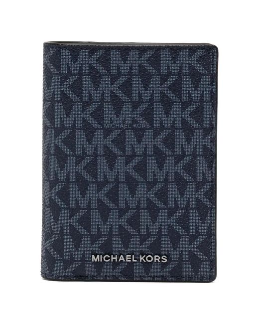 Michael Kors Blue Mason Monogram Cardholder for men